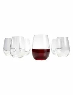 Salt&Pepper Cuvee Set of 6 Stemless Wine Glasses -Dining Sales 120189880 2 720x928