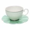Salt&Pepper 230ml Eclectic Tea Cup And Saucer Set Green