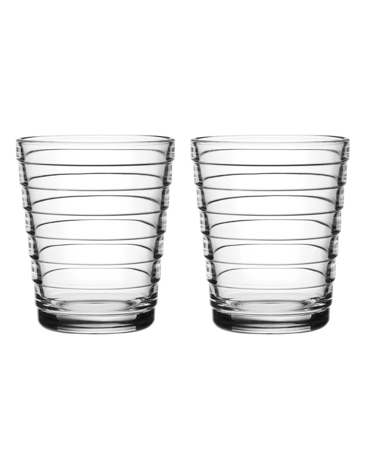 IITTALA Aino Aalto Set Of 2 Tumbler Clear 1 IITTALA Aino Aalto Set Of 2 Tumbler Clear