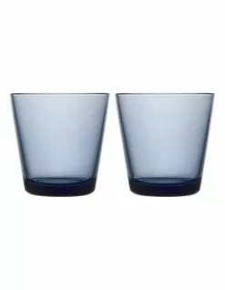 IITTALA Kartio Set Of 2 Tumbler Dark Blue