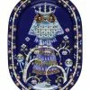 IITTALA Taika 41cm Oval Serving Platter Blue
