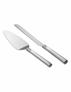 Waterford Lismore Diamond Cake Knife & Server Set Silver
