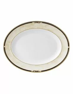 Wedgwood Cornucopia 39cm Oval Platter Blue/Yellow/Gold