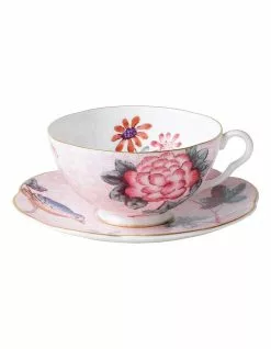 Wedgwood Cuckoo Teacup & Saucer Pink
