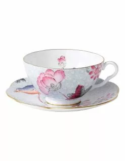 Wedgwood Cuckoo Teacup & Saucer Blue