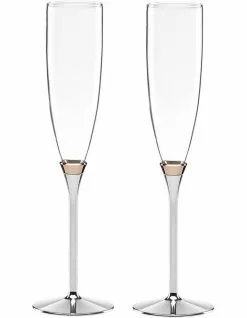Kate spade new york Rosy Glow Set of 2 Toasting Flute