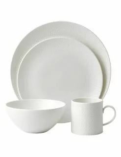 Wedgwood Gio 16pc Place Setting Set White