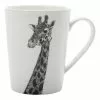 Maxwell & Williams Marini Ferlazzo African Giraffe 450ml Tall Mug Gift Boxed White