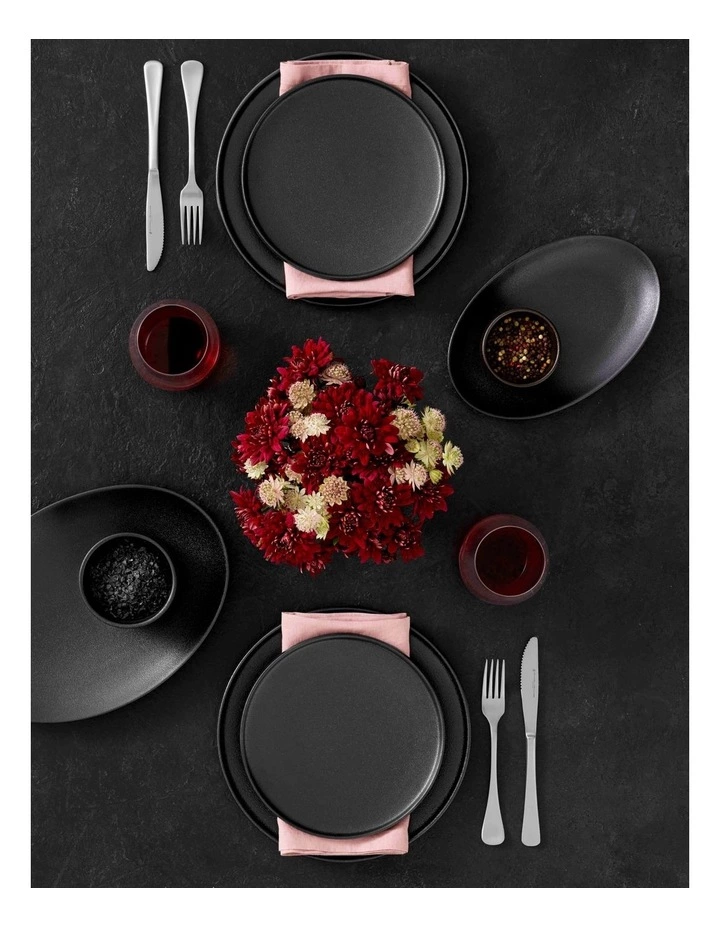 Maxwell & Williams Caviar 26.5cm High Rim Plate Black 2 Maxwell & Williams Caviar 26.5cm High Rim Plate Black - Image 2