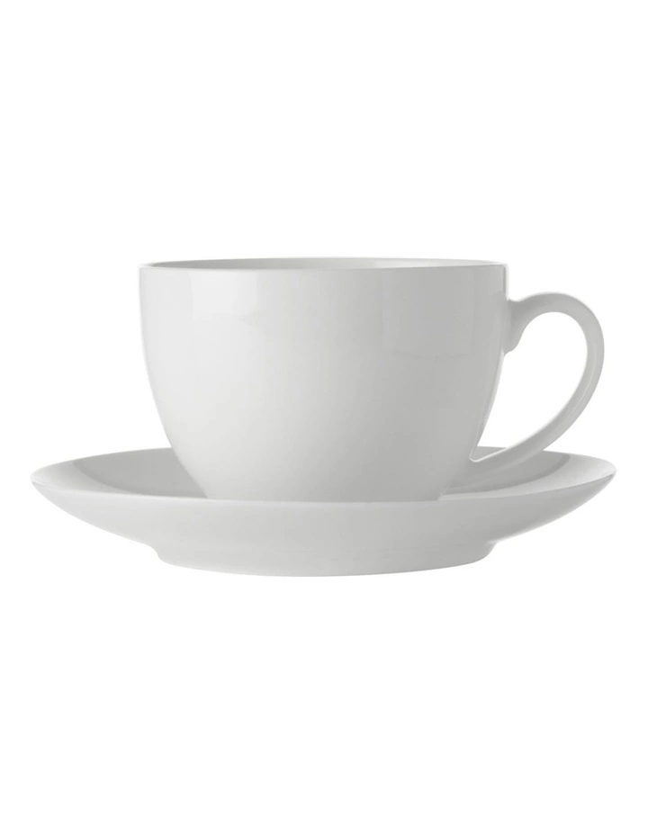 Maxwell & Williams White Basics 280ml Cup & Saucer 1 Maxwell & Williams White Basics 280ml Cup & Saucer