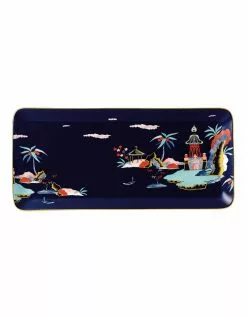 Wedgwood Wonderlust Blue Pagoda Sandwich Tray