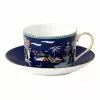 Wedgwood Wonderlust Pagoda Teacup & Saucer Dark Blue
