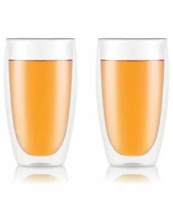 Bodum Pavina Double Wall Glasses, Set of 2, 450ml