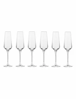 Krosno Avant Garde Set of 6 180ml Champagne Flute