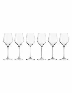Krosno Splendour 6 Piece 200ml Wine Glass Gift Boxed