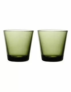 IITTALA Kartio Set of 2 Tumbler Moss Green