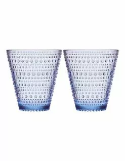 IITTALA Kastehelmi Set of 2 Tumbler Aqua