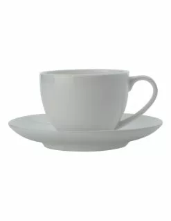 Maxwell & Williams Cashmere 100ml Round Demi Cup & Saucer White