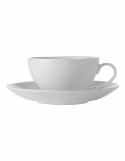 Maxwell & Williams White Basics 200ml Coupe Cup & Saucer