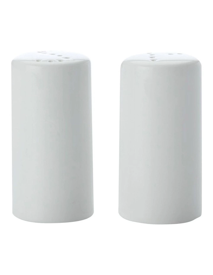 Maxwell & Williams Basics Cylindrical Salt & Pepper White 1 Maxwell & Williams Basics Cylindrical Salt & Pepper White