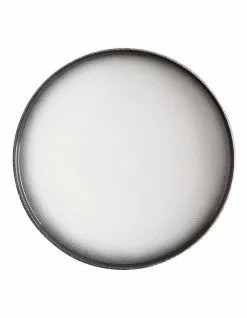 Maxwell & Williams Caviar Granite 21cm High Rim Plate Black/White