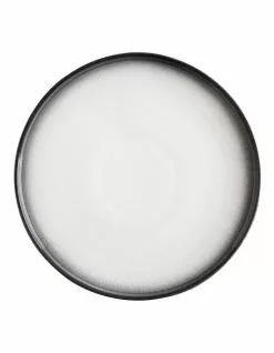 Maxwell & Williams Caviar Granite 26.5cm High Rim Plate Black/White