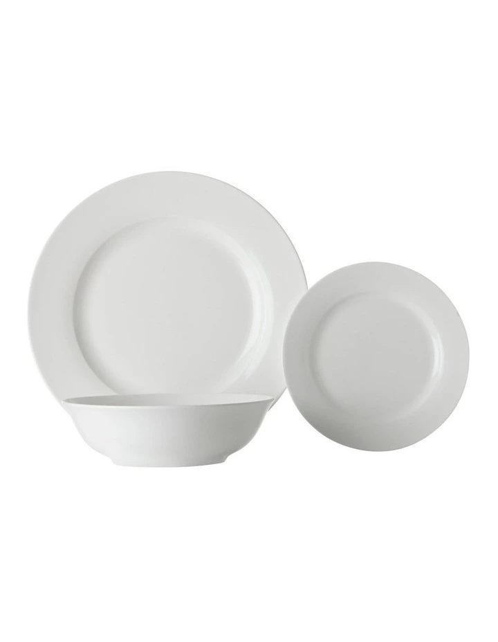 Maxwell & Williams White Basics European Rim 18pc Gift Boxed Dinner Set 1 Maxwell & Williams White Basics European Rim 18pc Gift Boxed Dinner Set