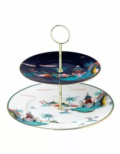 Wedgwood Wonderlust 2 Tiered Cake Stand