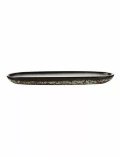 Maxwell & Williams Caviar 30x9cm Oblong Platter Granite