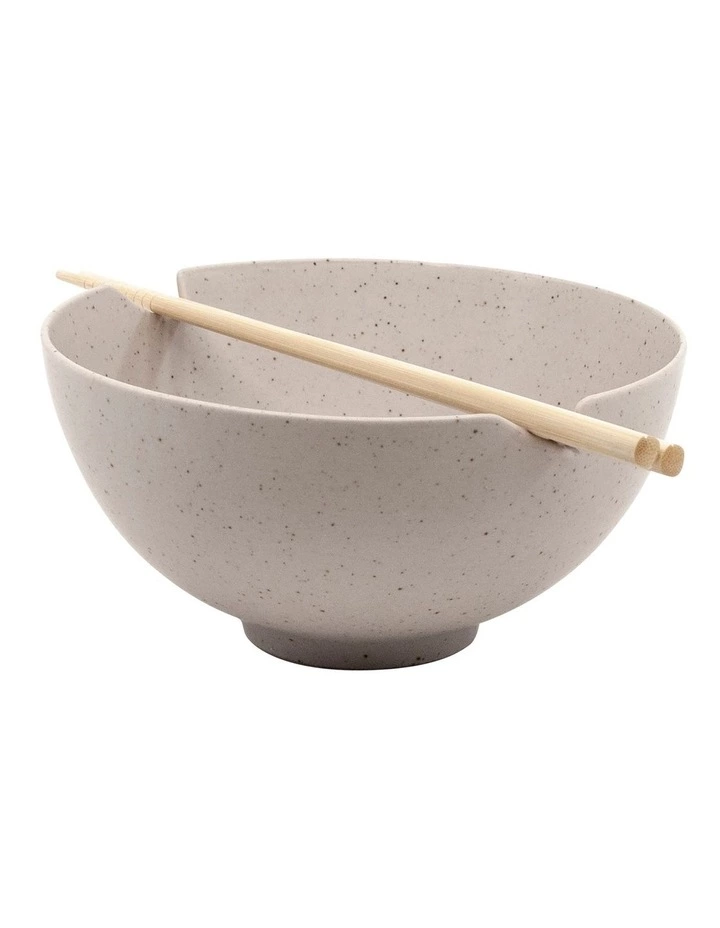Salt&Pepper Ikana 16.5cm Bowl with Chopstick Stone 1 Salt&Pepper Ikana 16.5cm Bowl with Chopstick Stone