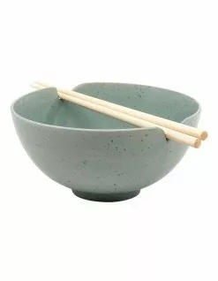 Salt&Pepper Ikana 16.5cm Bowl with Chopstick Moss