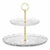 Salt&Pepper Milan 2 Tiered Cake Stand Clear