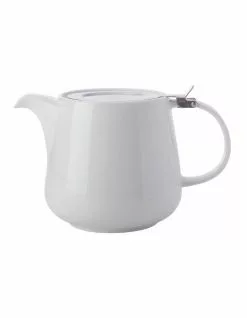 Maxwell & Williams Basics 600ml Teapot with Infuser Gift Boxed White