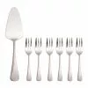 Maxwell & Williams Madison 7pc Gift Boxed Cake Server & Fork Set