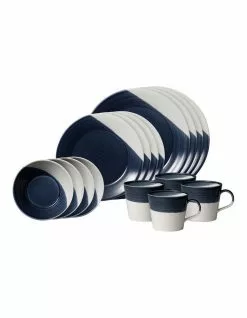 Royal Doulton Bowls of Plenty 16pc Dinner Set Blue