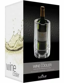 BarCraft Double Wall Acrylic Gift Boxed Wine Cooler