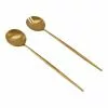 Vue Salad Servers S/2 - Gold
