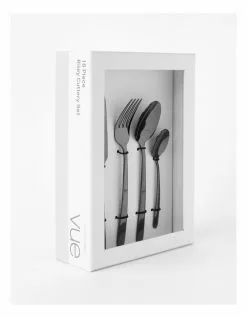 Vue Riley 16pc Shiny Black Cutlery -Dining Sales 743953690 4 720x928