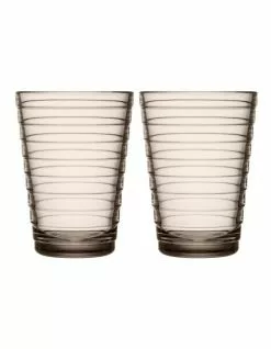 IITTALA Aino Aalto Set of 2 Highball Linen