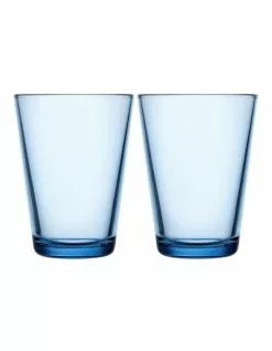 IITTALA Kartio Set of 2 Tumbler Aqua