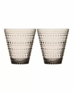 IITTALA Kastehelmi Set of 2 Tumbler Linen