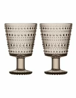 IITTALA Kastehelmi Set of 2 Universal Glass Linen