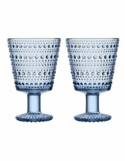 IITTALA Kastehelmi Set of 2 Universal Glass Aqua