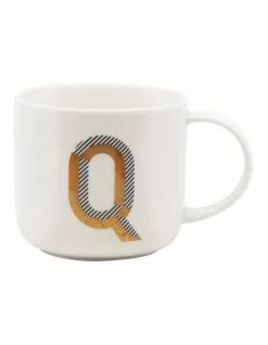 Salt&Pepper Alpha Mug 400ml - Letter Q