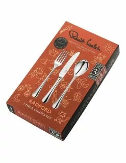 Robert Welch Radford Child 3 Piece Cutlery Set Silver -Dining Sales 758928520 4 720x928