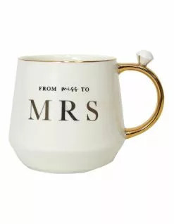 Splosh Wedding Miss to Mrs Mug White