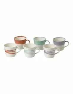 Royal Doulton 1815 BOLD 450ml Set of 6 Grande Mug Multicolour