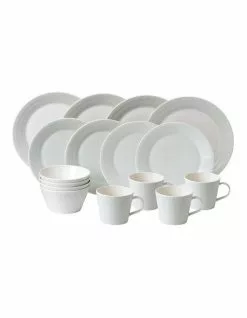 Royal Doulton Pacific Mint 16pc Place Setting Dots Print