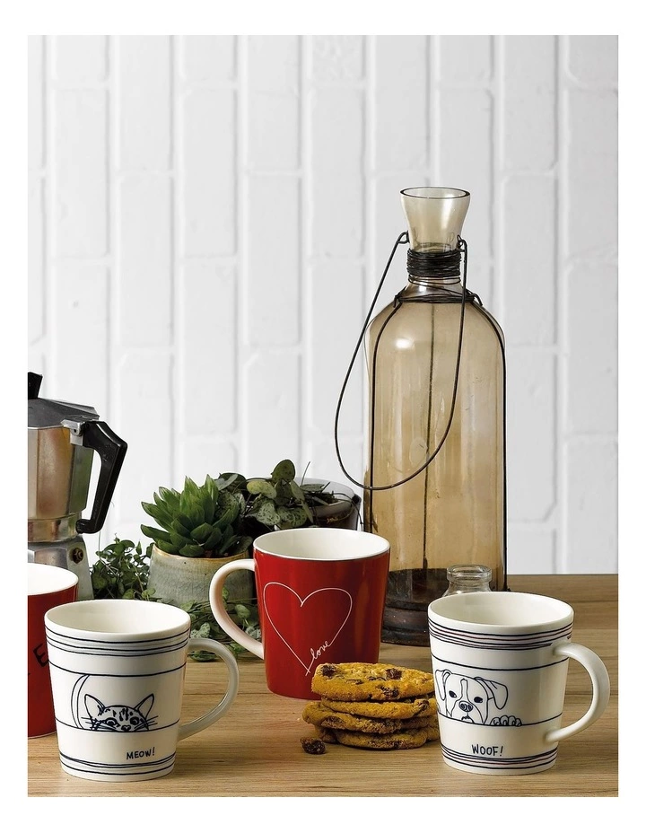 Royal Doulton Ellen DeGeneres Cat 450ml Mug White 2 Royal Doulton Ellen DeGeneres Cat 450ml Mug White - Image 2