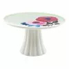 Salt&Pepper Willow 20cm Fluted Footed Cake Stand with Light Green
